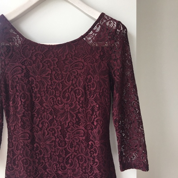 Rock & Shine - Lace Bodycon Dress w/ Sheer Sleeves - Picture 3 of 6